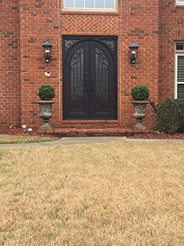 2 Pack Artificial Boxwood Topiary Trees - 2 Feet Tall, 19 Inches Wide - UV Resistant Fake Potted Plants for Outdoor Decor, Patio, Garden, Porch, and Entryway