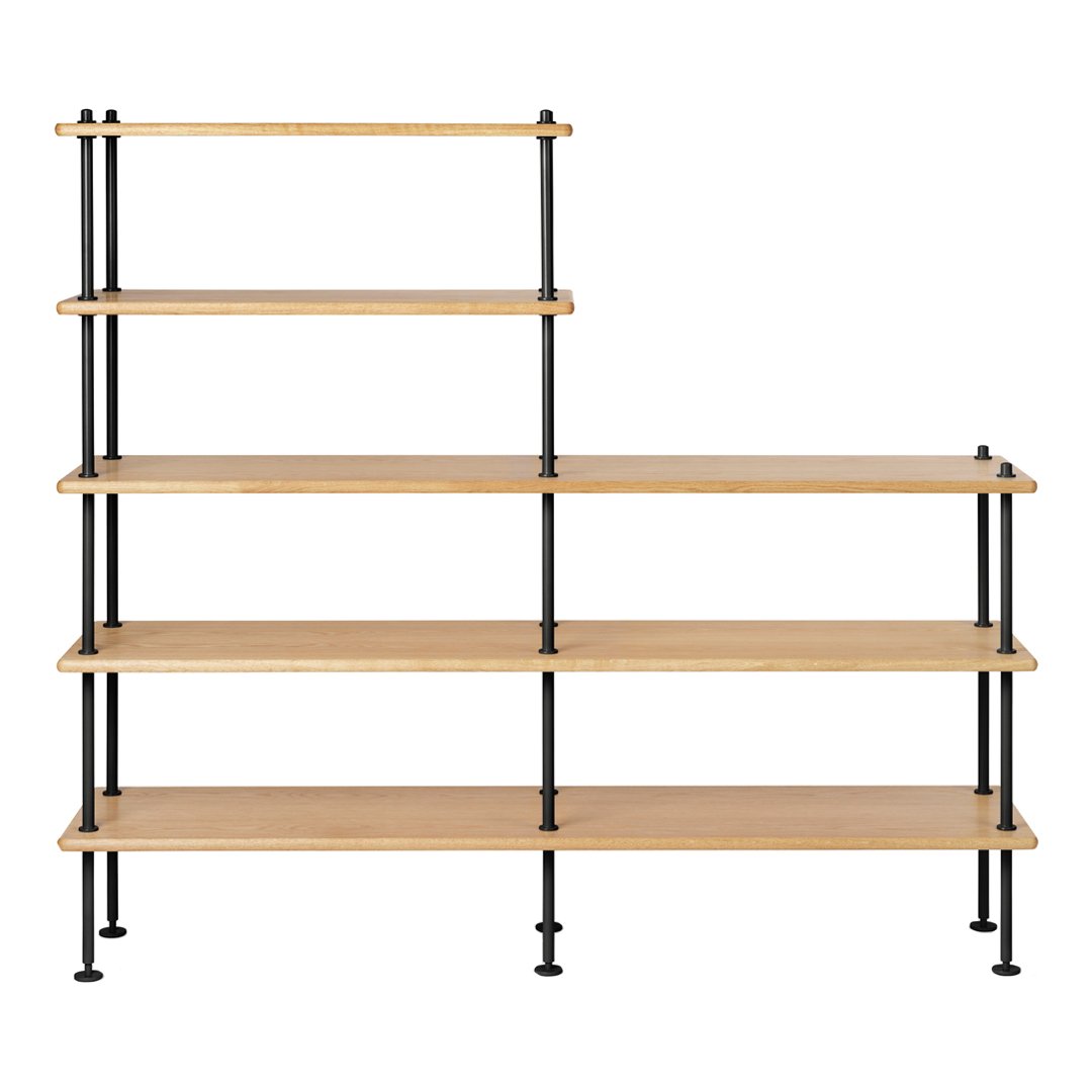 BM0253 Modular Shelving System Version 2 - Expandable Storage Solution for Home & Office Organization - Perfect for Living Room, Bedroom, Garage & Closet Storage