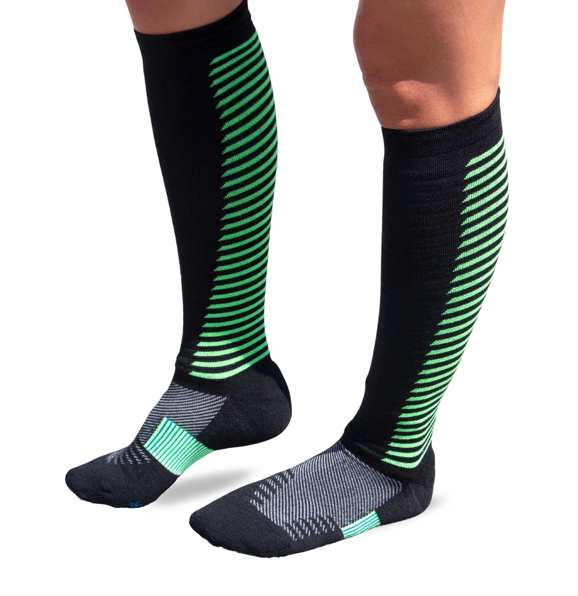 Premium Wool Compression Ski Socks - Thermal Boot Socks for Skiing, Hiking & Hunting | Ultra Warm & Supportive for Cold Weather Activities | Perfect for Winter Sports & Outdoor Adventures