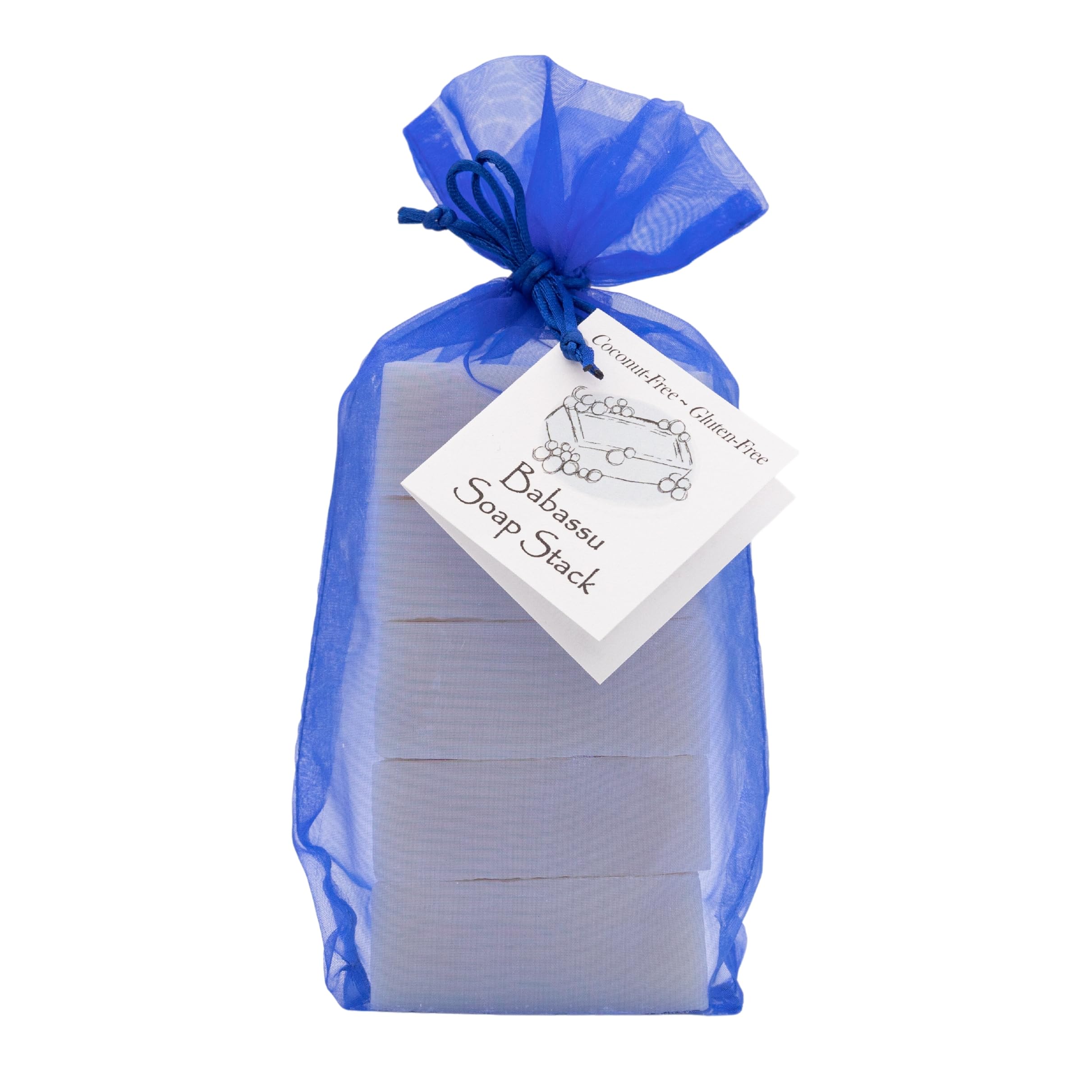 Organic Babassu Oil Soap Bar - 4 Pack, Moisturizing & Gentle for Sensitive Skin - Perfect for Daily Face & Body Cleansing, Shower & Bath Use