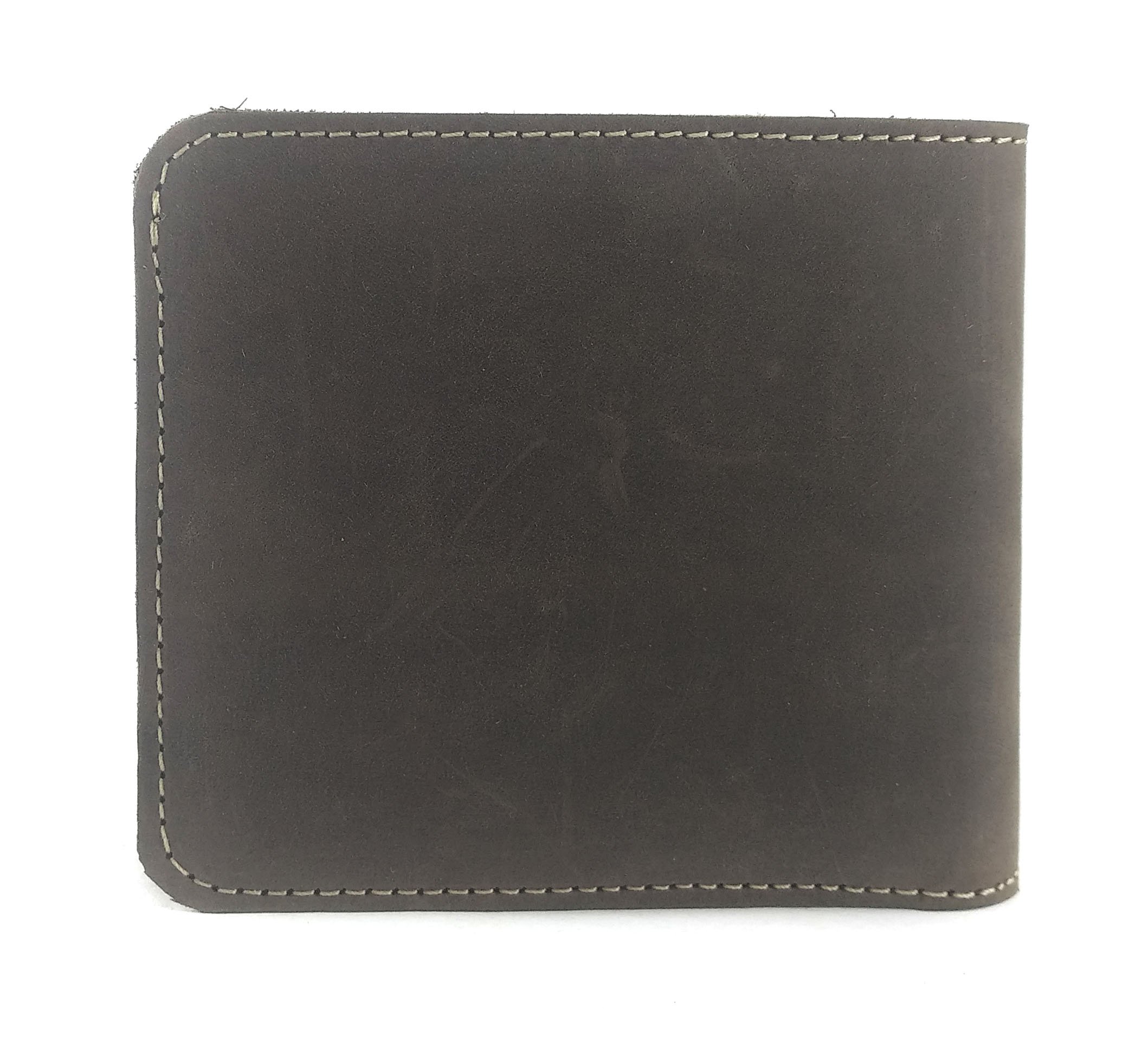 Genuine Leather Buttoned Wallet for Men & Women - RFID Blocking, Multiple Card Slots & Cash Pocket - Premium Brown Bifold Wallet - Perfect for Everyday Use, Travel & Business