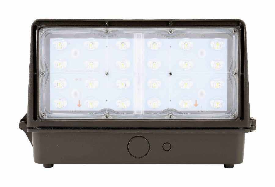 45W Full Cutoff LED Wall Pack Light - 6,400 Lumens, 4000K Daylight White, 120-277V, Replaces 150W HID - Perfect for Warehouse, Parking Lot & Building Exterior Lighting
