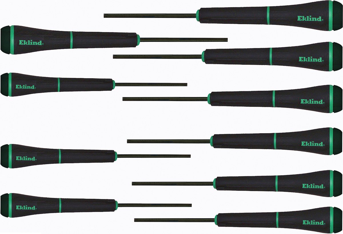 EKLIND 92200 PSD TORX Star Precision Screwdriver Set - 10pc (T3-T20) for Electronics, Phones & Small Appliance Repair