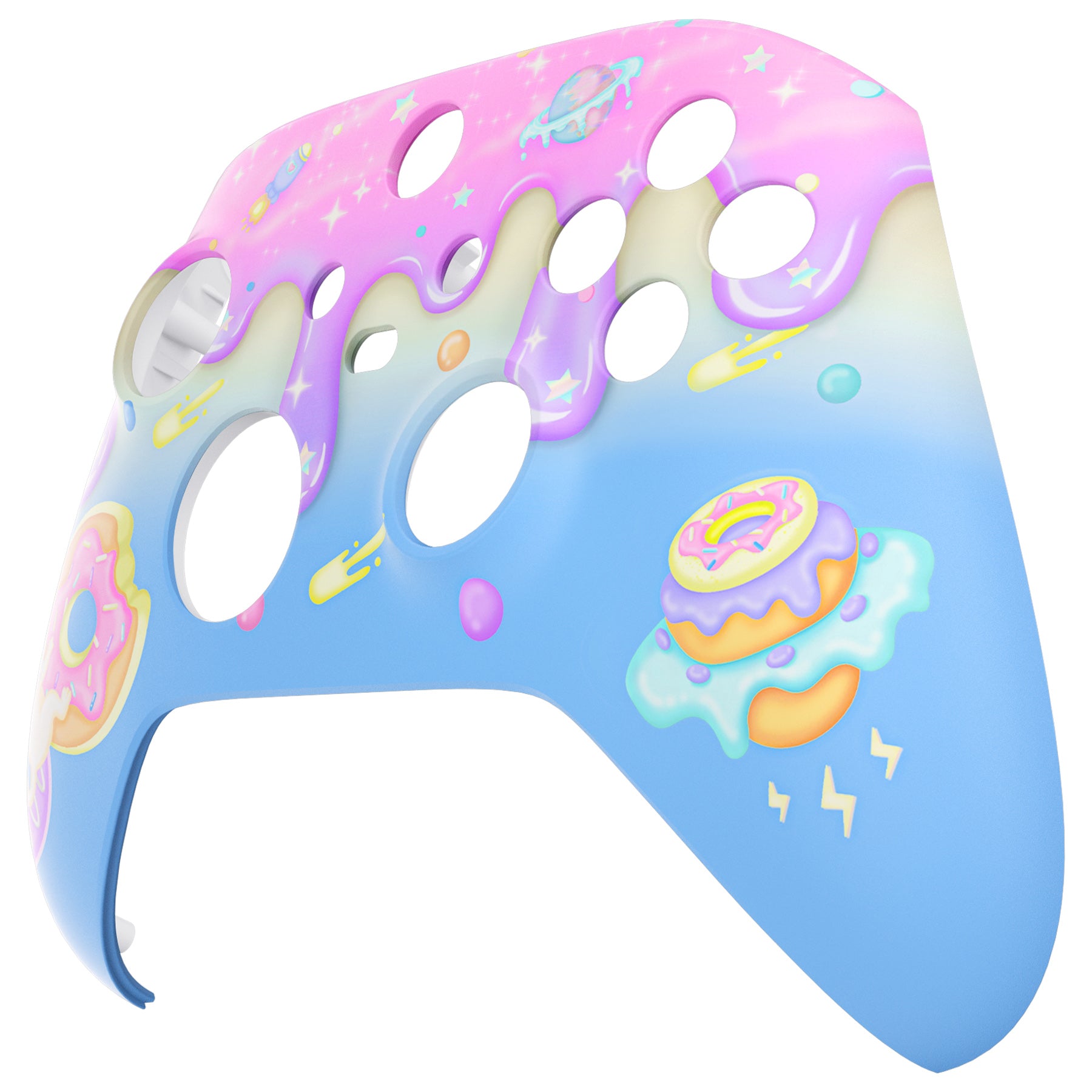 eXtremeRate Replacement Faceplate & Front Housing Shell for Xbox Series X/S Controller - Custom Donut Odyssey Design - Perfect for Gaming, Streaming & Esports Tournaments