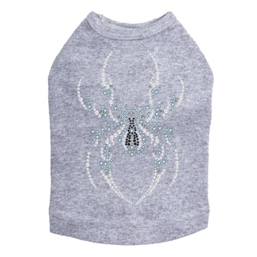 Sparkling Blue Spider Rhinestone Tank Top for Women - Multiple Colors Available - Perfect for Parties, Nightlife & Festivals