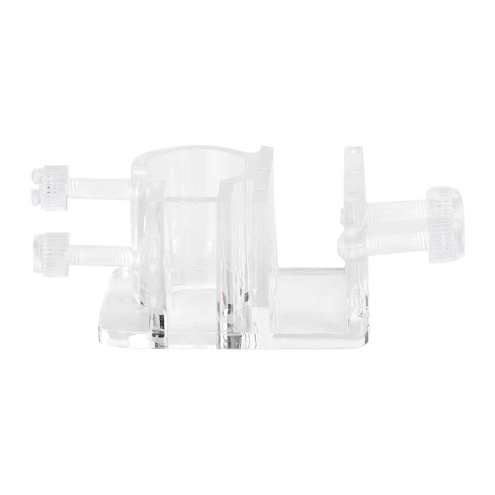 Transparent Aquarium Water Tube Clamp - 21mm Single Hole for Fish Tank Safety