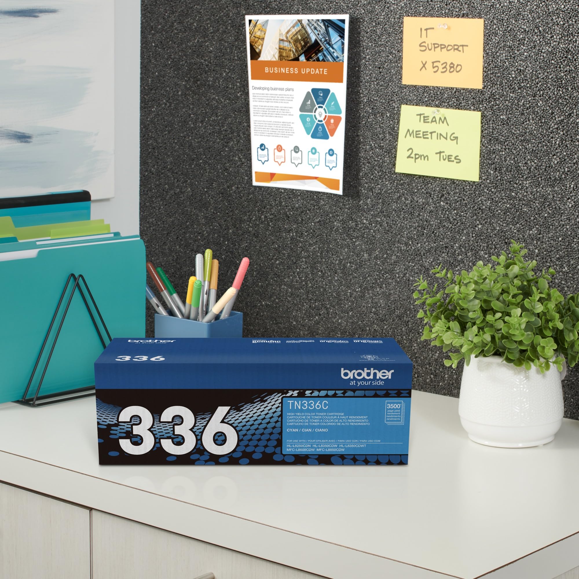 Brother TN336C Cyan Toner Cartridge - High Yield Replacement for Brother Printers | Perfect for Home, Office & School Printing Needs