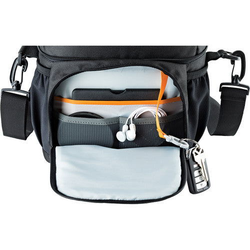 Lowepro Nova 170 AW II DSLR Camera Shoulder Bag - Waterproof Black Camera Case for Photographers - Perfect for Travel, Hiking & Outdoor Photography