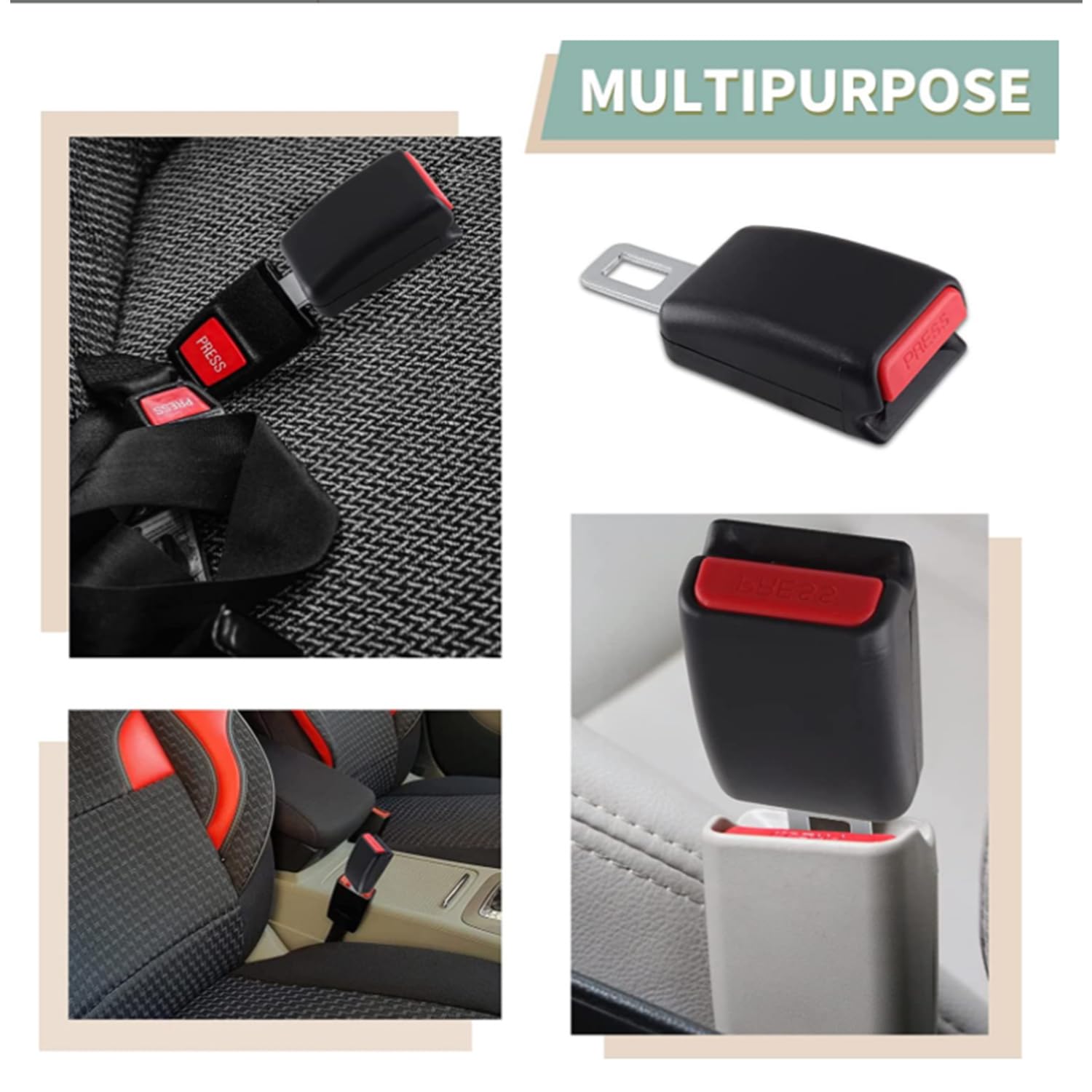 Adjustable Car Cup Holder Insert - Universal Drink Holder for Vehicles - Red & Chrome (Ⅱ) - Perfect for Road Trips, Commuting & Travel Accessories