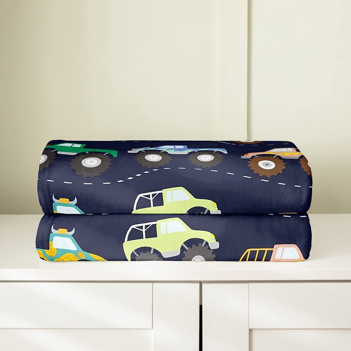3D Truck Fleece Throw Blanket for Kids - Soft Flannel Fuzzy Blanket 40