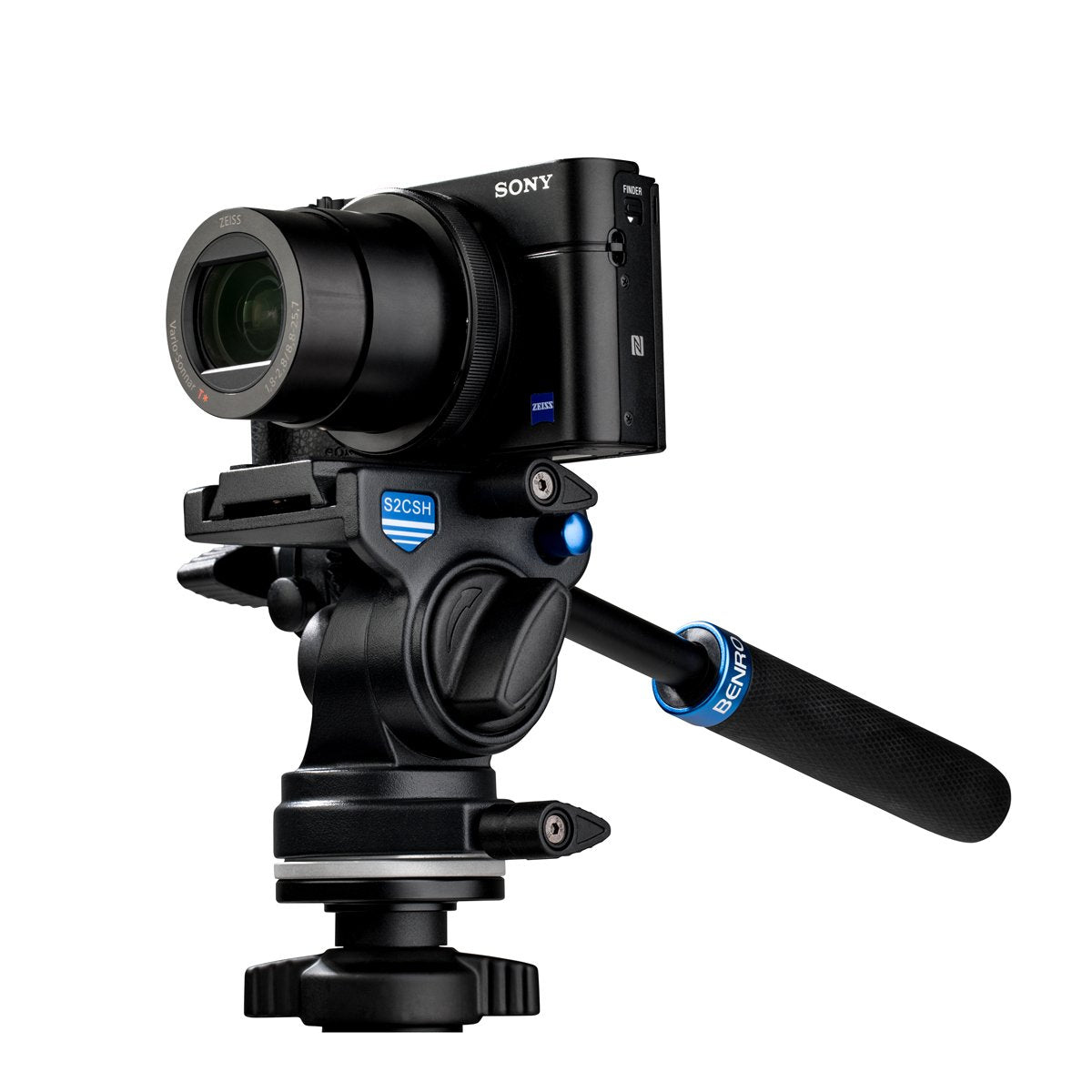 Benro TSL08AS2CSH SLIM Aluminum Video Tripod Kit with Handle - Professional Camera Stand for DSLR & Mirrorless (Open Box) | Perfect for Vlogging, Travel Photography & Outdoor Shooting