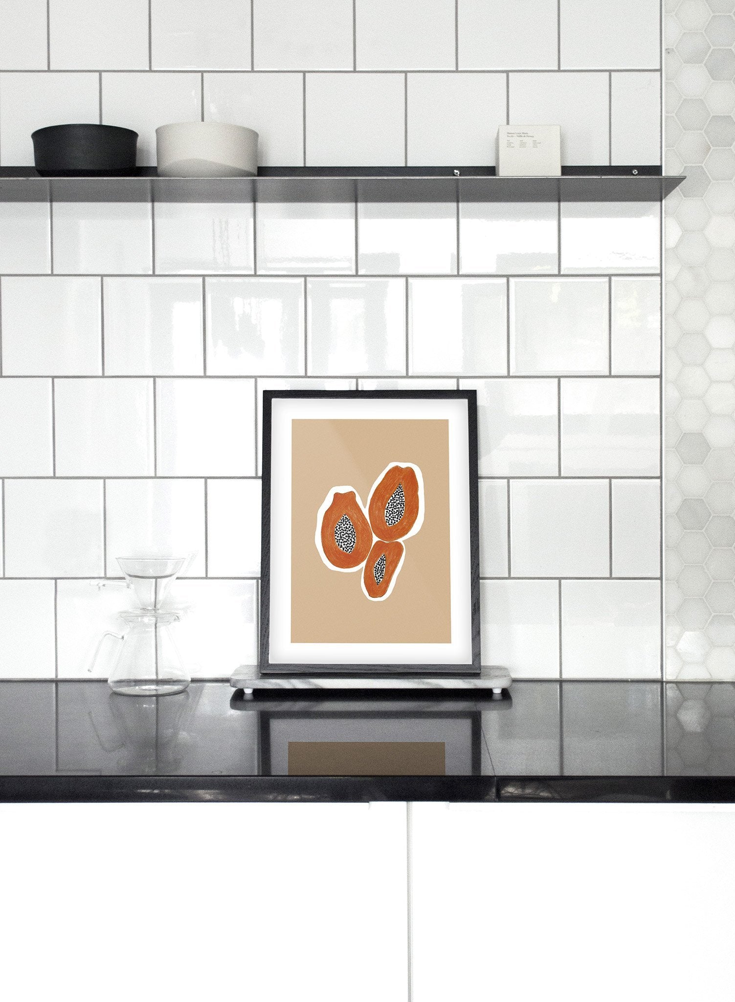Premium Papaya Poster - High-Quality Wall Art for Home, Office & Classroom Decor - Perfect for Tropical & Fruit-Themed Room Aesthetics