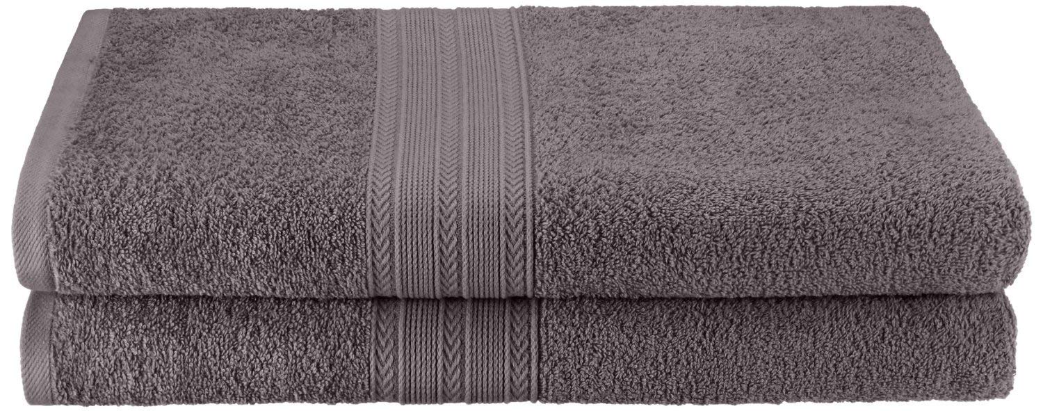 Premium Eco-Friendly 2-Piece Bath Sheet Set - 100% Pure Ring Spun Combed Cotton in Graphite | Ultra Soft & Absorbent Towels for Spa, Bathroom & Luxury Home Use