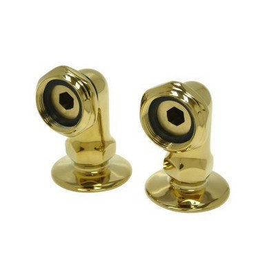 Premium Leg Tub Filler Riser in Polished Brass Finish - Perfect for Bathroom Faucet Extensions & Freestanding Tub Installations