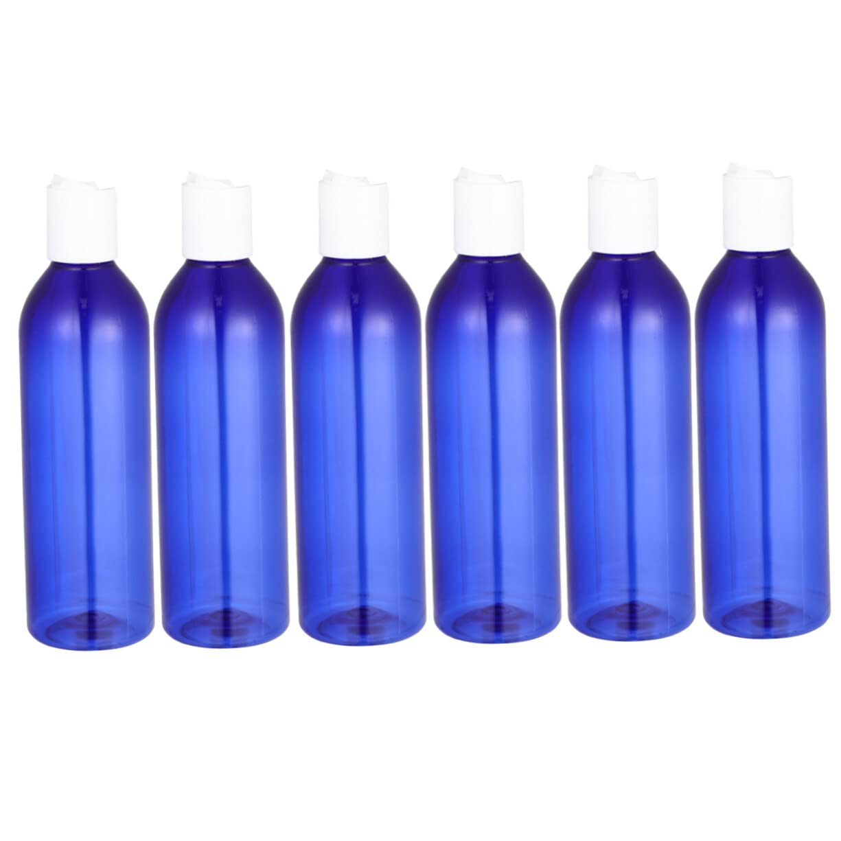 6pcs Clear Travel Squeeze Bottles with Flip Cap - Reusable Empty Plastic Bottles for Shampoo, Lotion & Toiletries | Portable Leakproof Containers for Camping, Gym & Air Travel
