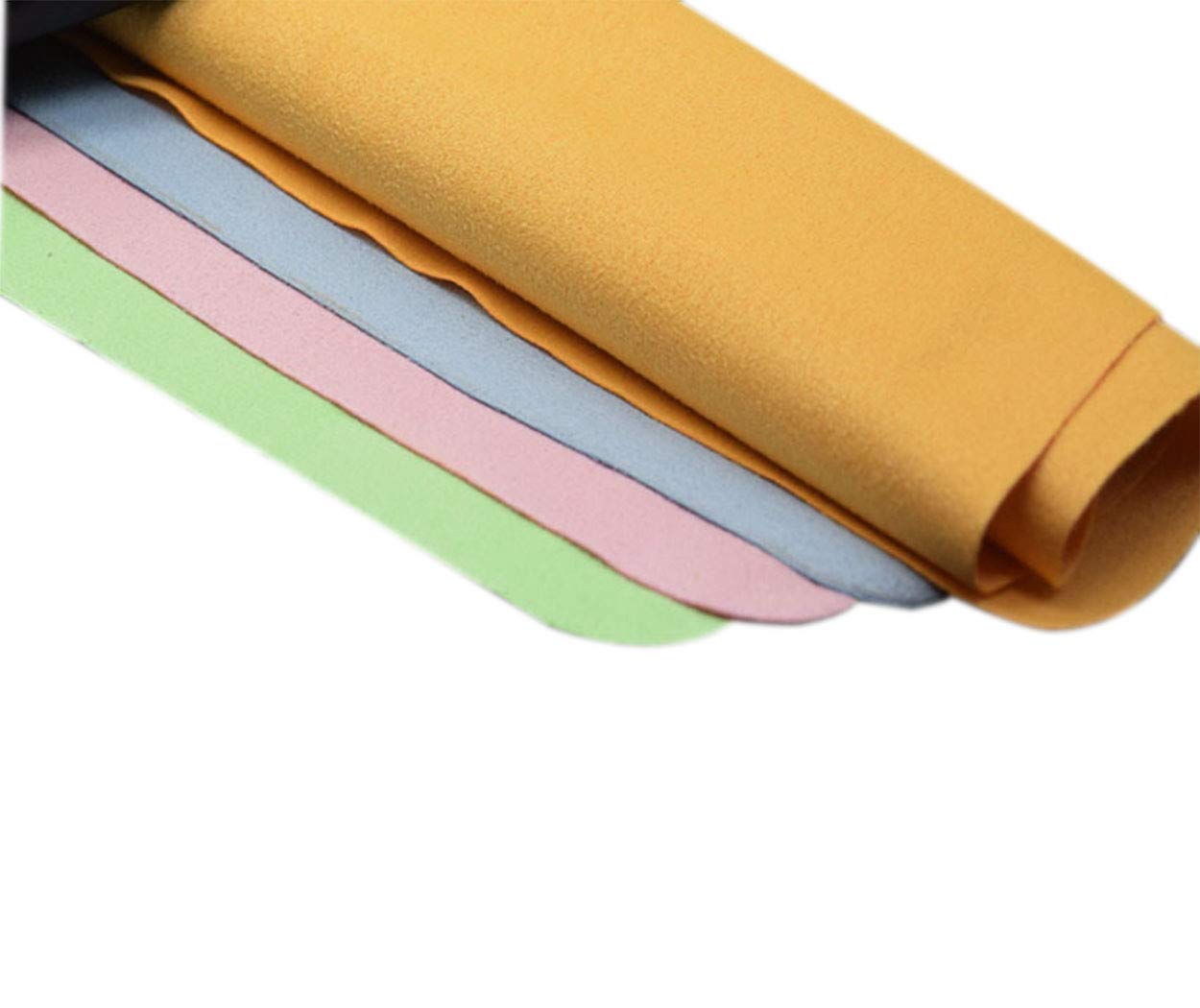 Premium Microfiber Cleaning Cloths (4-Pack, 11.8x11.8 Inch) - Gentle Lens Wipes for Eyeglasses, Sunglasses, Jewelry, Watches, Cameras & Electronics - Scratch-Free Polishing Cloth for Glasses, Keyboards & Photo Equipment - Perfect for Home, Office & Travel Use