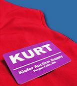 Custom Printed Full Color Plastic Name Tags - Personalized ID Badges for Events, Conferences & Workplace - Durable & Waterproof
