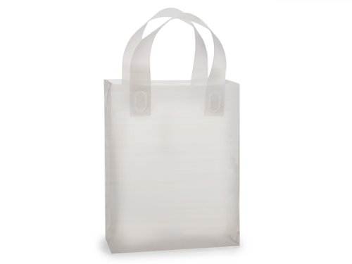 250 Pack 8x4x10 Inch Reusable Frosted Clear Plastic Bags - 3 Mil Thick Heavy Duty Bulk Storage Bags for Food, Crafts, Retail & Organizing - BCFRP Wraps