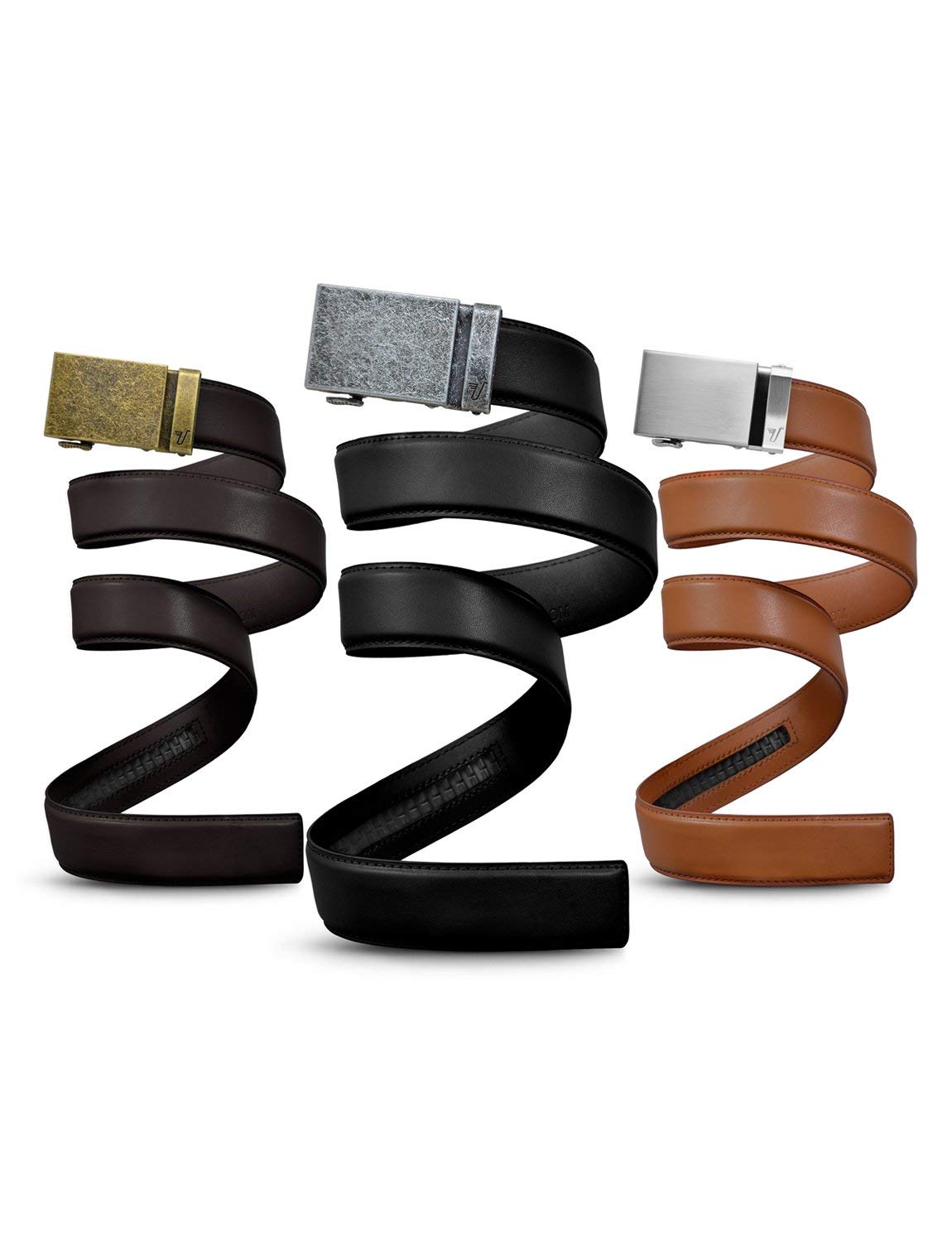 Mission Belt for Men - Adjustable Ratchet Belt with Gift Box | Stylish & Durable Dress & Casual Belts for Office, Jeans & Everyday Wear