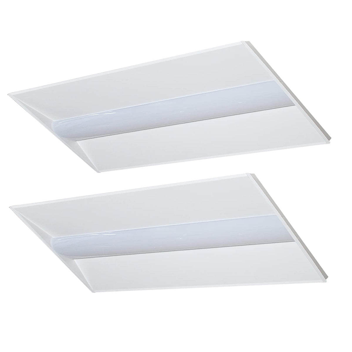 2x4 LED Troffer Light - 5500 Lumens, 30W/50W, 3000K/3500K/4000K/5000K Color Temperature, 120V-277V - Perfect for Office, Warehouse, and Commercial Lighting