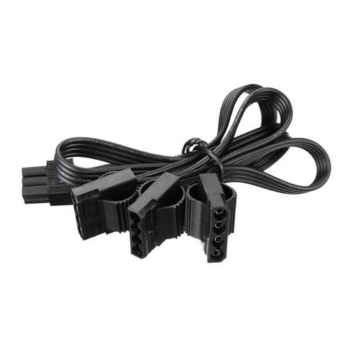 5V/12V 18AWG 6 Pin Male to 4 Pin Molex Female PCI-E Power Extension Cable for Graphics Card, PC Power Supply - Perfect for GPU Upgrades, Computer Builds, and Custom PC Wiring