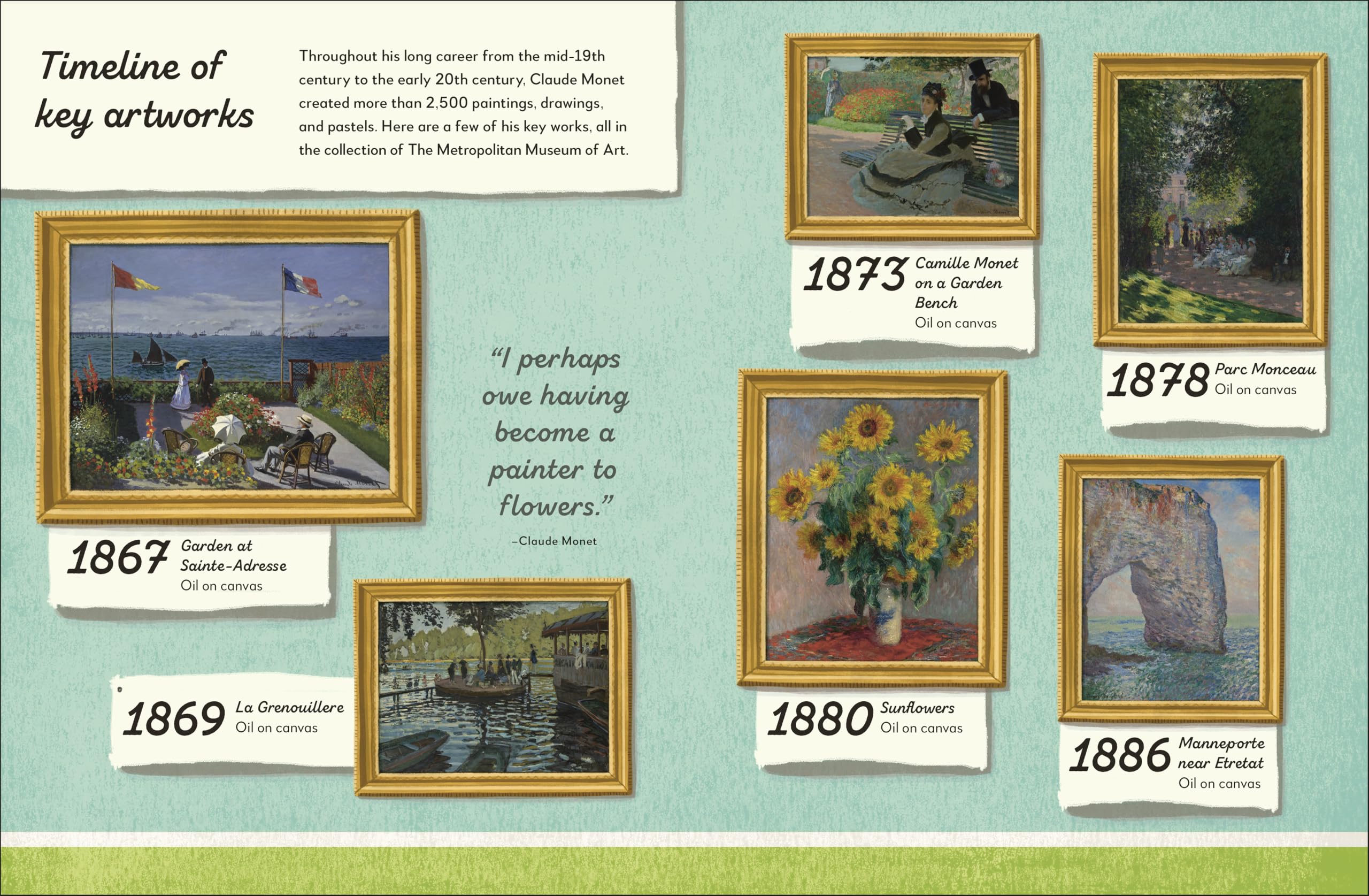 Claude Monet Art Book: He Saw the World in Brilliant Light - Biography & Impressionist Paintings Collection - Perfect for Art Lovers, Students & Home Decor