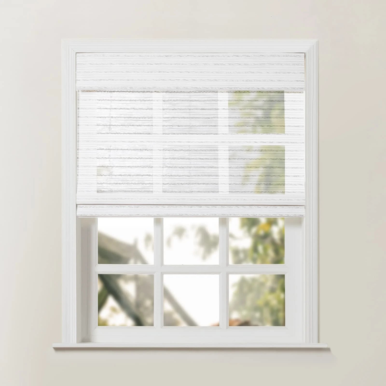 Rae Natural Ramie Jute Woven Wood Window Shades - Series D | Eco-Friendly Bamboo Blinds for Living Room, Bedroom & Office Privacy