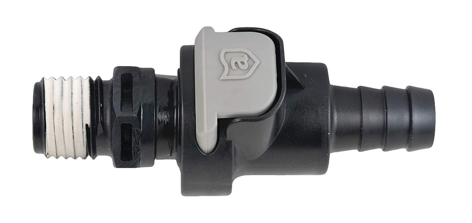 Attwood 8838US6 Universal Sprayless Connector Set - Male & Female Threaded with Sealant (4-Pack) - Perfect for Marine, RV, and Plumbing Applications
