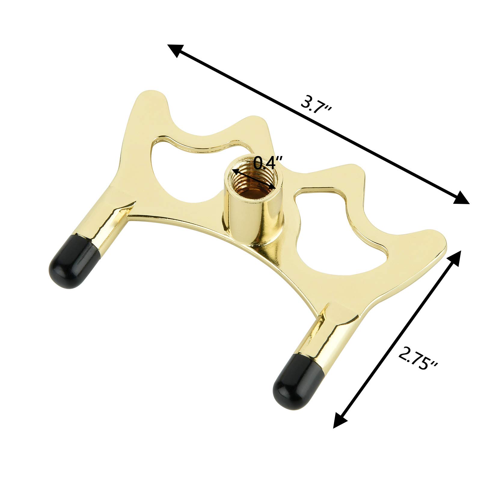 Premium Brass-Coated Metal Bridge Head for Billiard & Pool Cues - Professional Snooker Cue Rest Accessory - Perfect for Home Game Rooms, Bars & Professional Tournaments