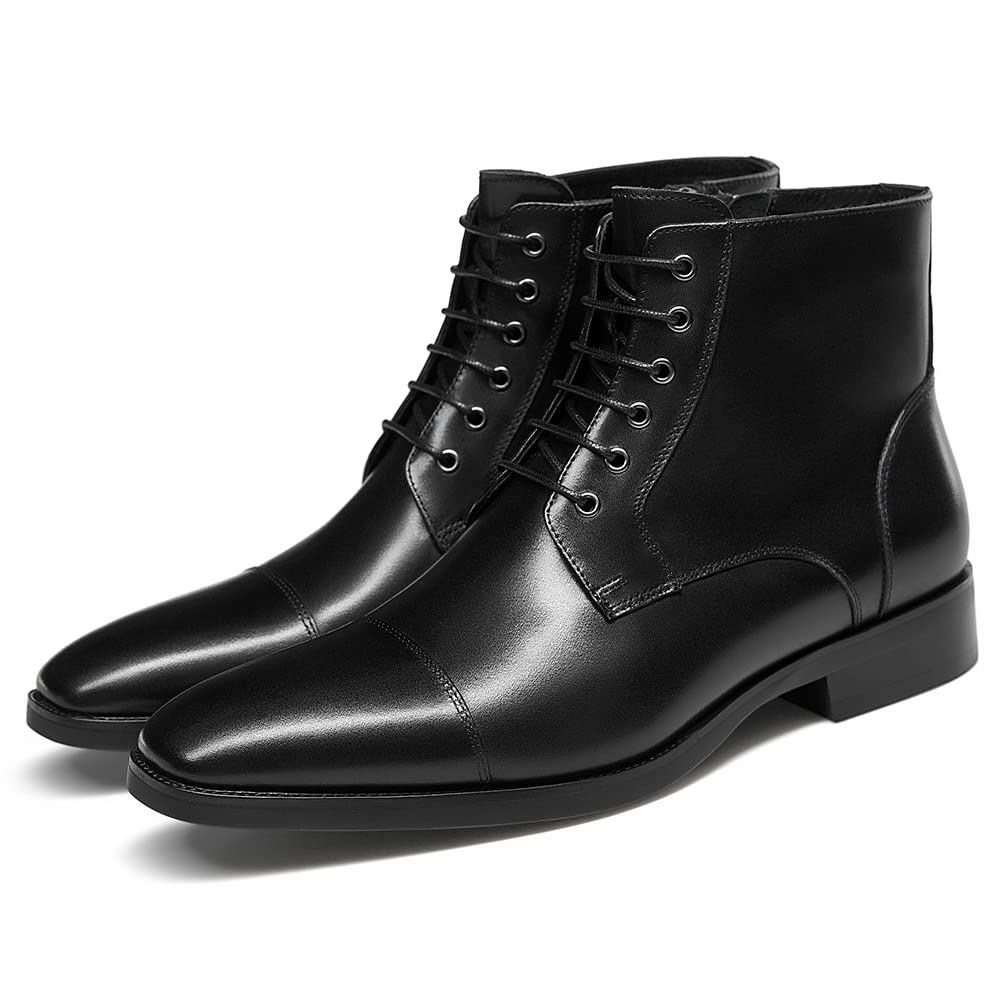 GIFENNSE Men's Dress Boots | Formal Chelsea Boots for Men | Stylish & Comfortable Leather Boots for Office, Wedding & Business Events