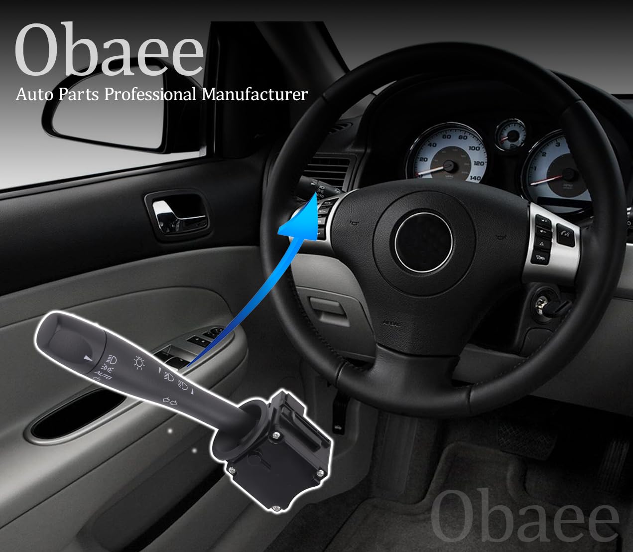 Turn Signal and Headlamp Dimmer Switch Blinker Lever - Compatible with Chevy Cobalt HHR Equinox 2005-2011, Pontiac G5 Solstice Torrent 2006-2009, Saturn Sky & Suzuki - Replaces OE D6254E 20940099 - Perfect for Night Driving and Vehicle Maintenance