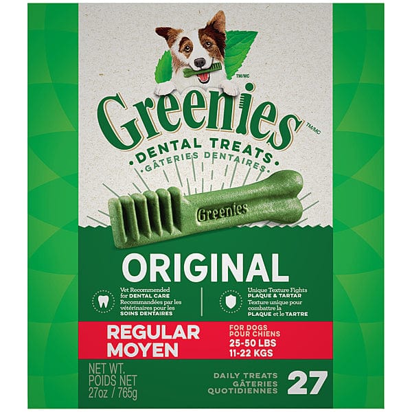 Greenies Original Regular Dog Dental Treats for Teeth Cleaning & Fresh Breath – Healthy Chews for Small to Medium Dogs – Perfect for Daily Oral Care & Training Rewards
