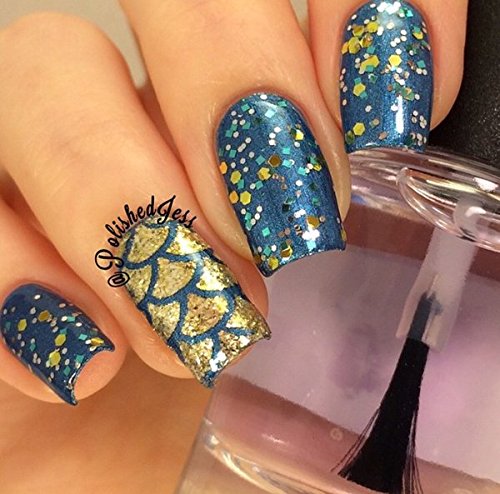 Twinkled T - Mermaid Nail Vinyl Stencils for Easy DIY Nail Art Designs | Perfect for Home Manicures, Salon Use & Gift Giving