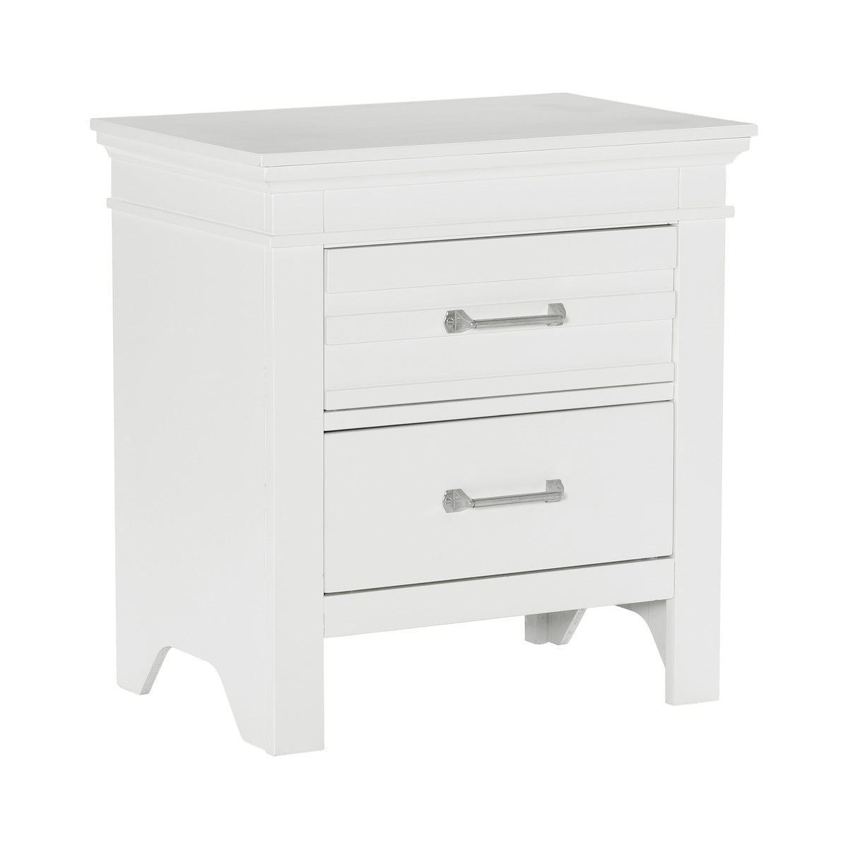 Blaire Farm White Night Stand - Modern Bedside Table with Drawer for Bedroom, Living Room & Guest Room - Perfect for Storage & Decor