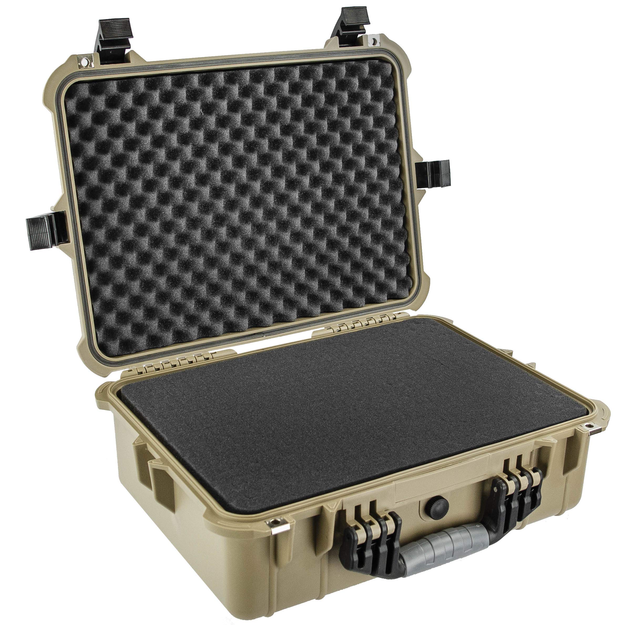 Eylar 20 Inch Tactical Hard Gun Case - Waterproof & Shockproof Protective Rifle Storage with Customizable Foam for Firearms, Hunting Gear & Outdoor Equipment - Perfect for Range, Travel & Secure Home Storage