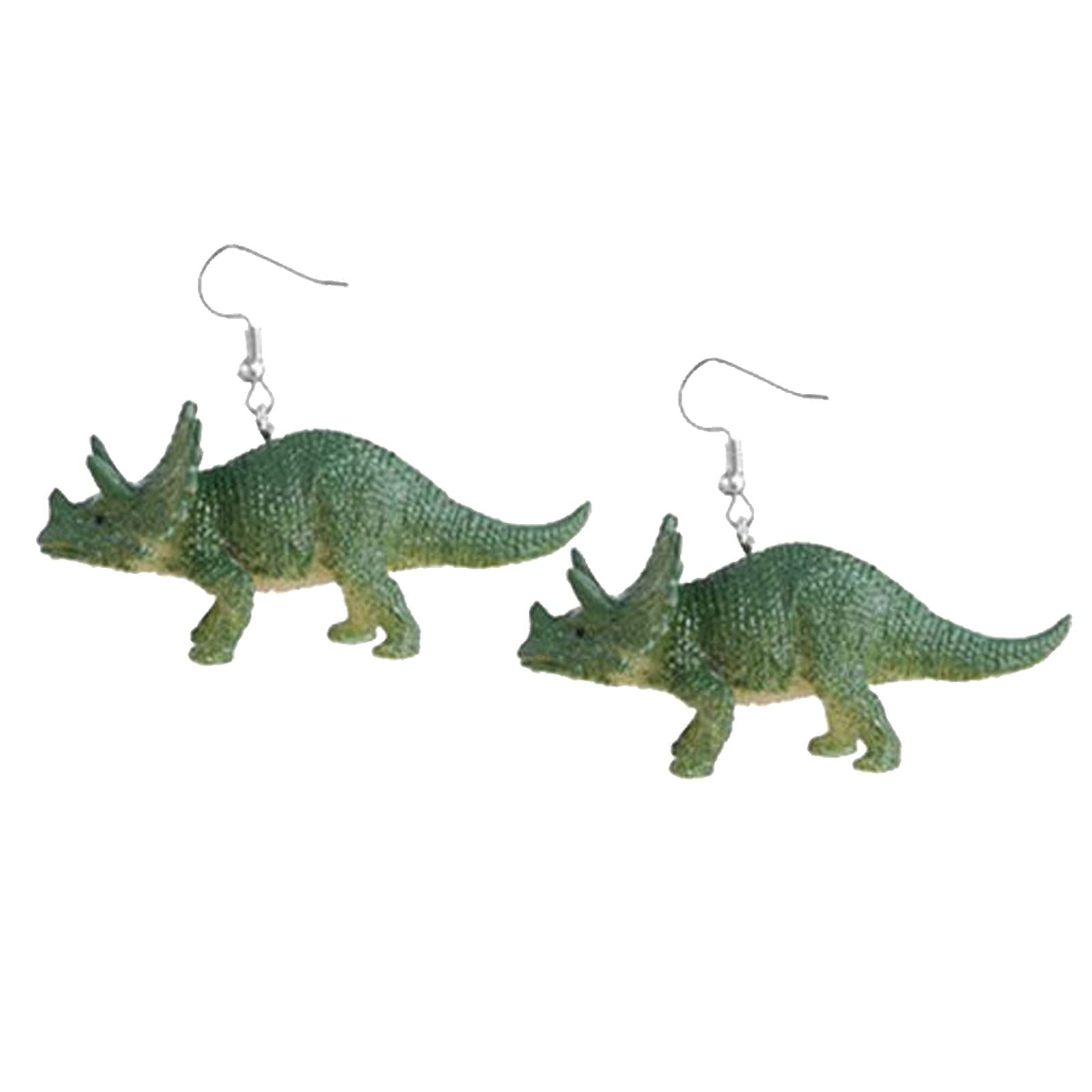 Cute Dinosaur Resin Earrings for Women and Girls - Colorful Pendant Dangle Earrings for Casual Wear, Parties, and Gifts
