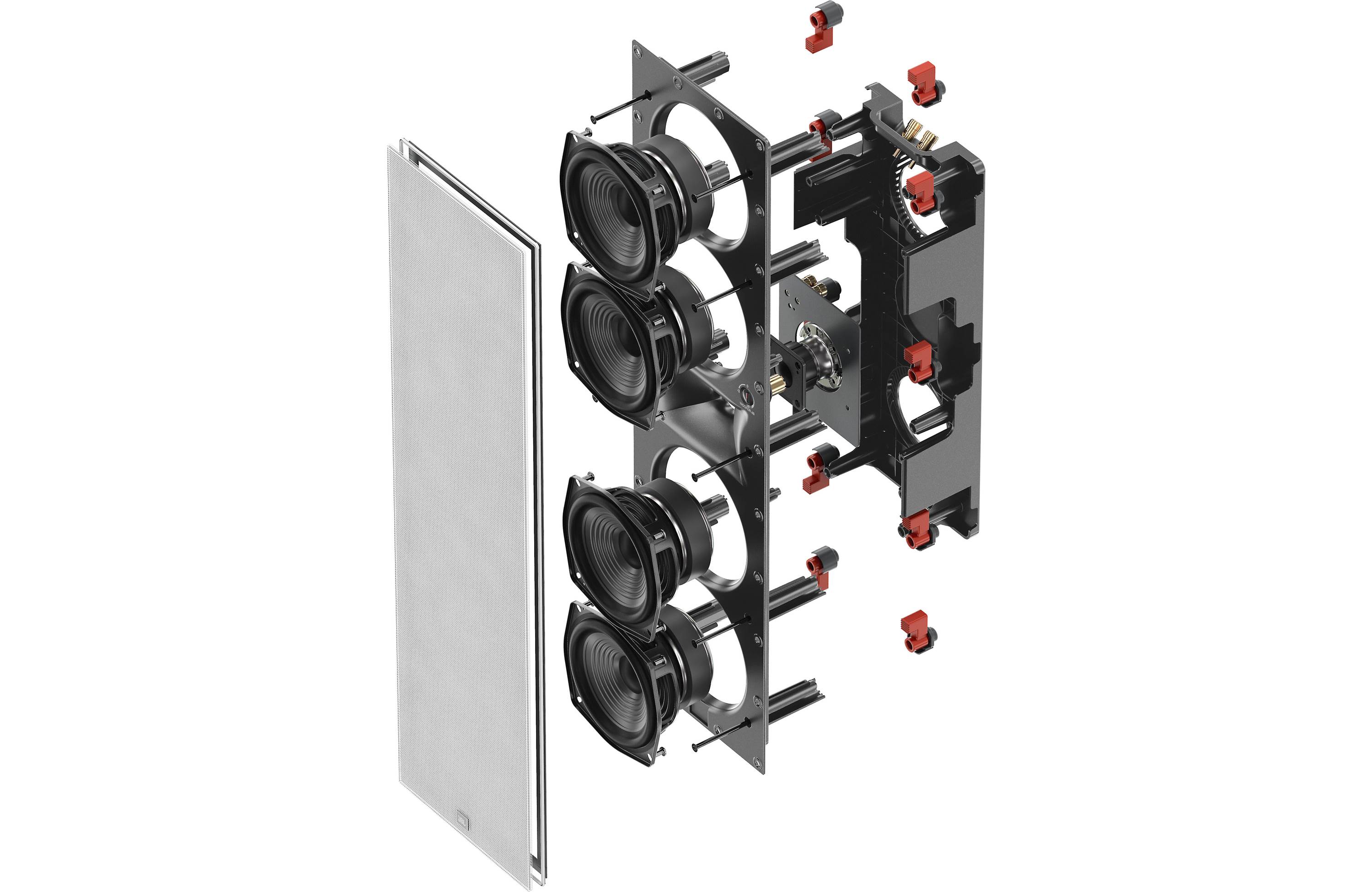 JBL Studio 6 In-Wall Speaker - High Performance Home Theater Audio System for Immersive Movie & Music Experience - Perfect for Living Room, Home Theater & Entertainment Spaces