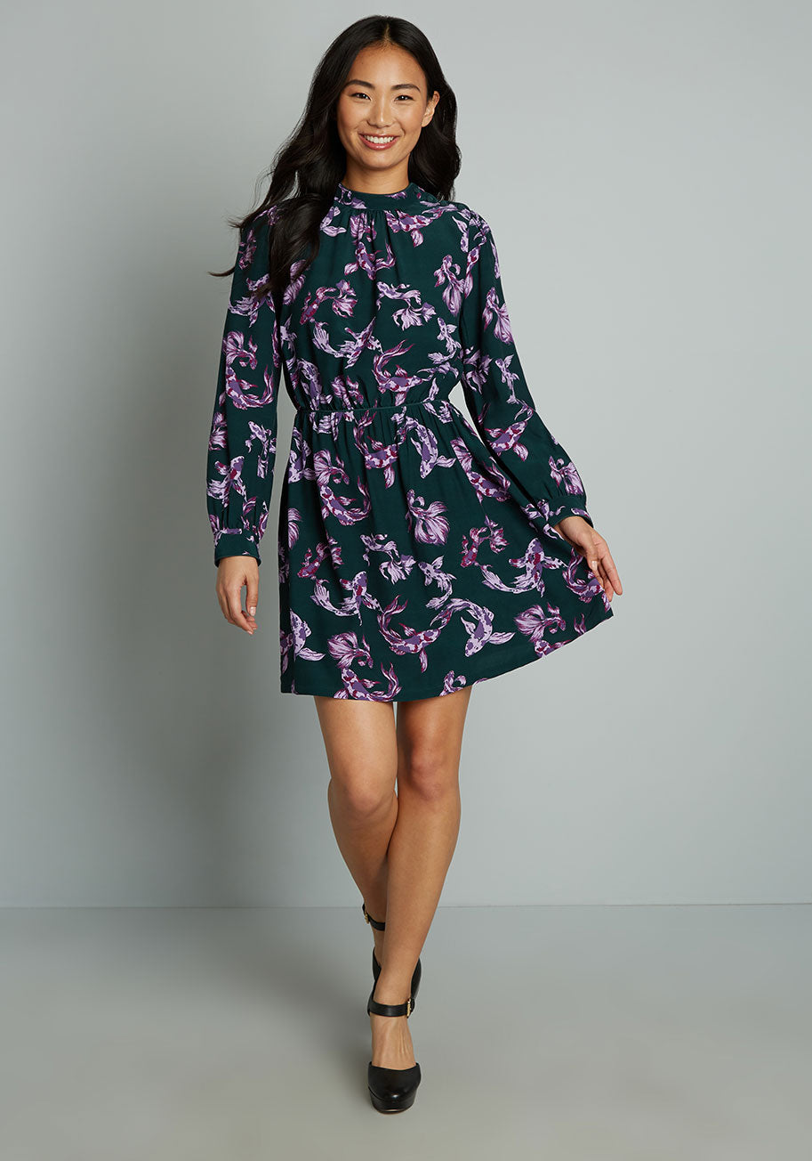 Revel In The Details Shift Dress - Women's Elegant Flowy Casual Dress for Work & Party | Perfect for Office, Cocktail Events & Summer Outings