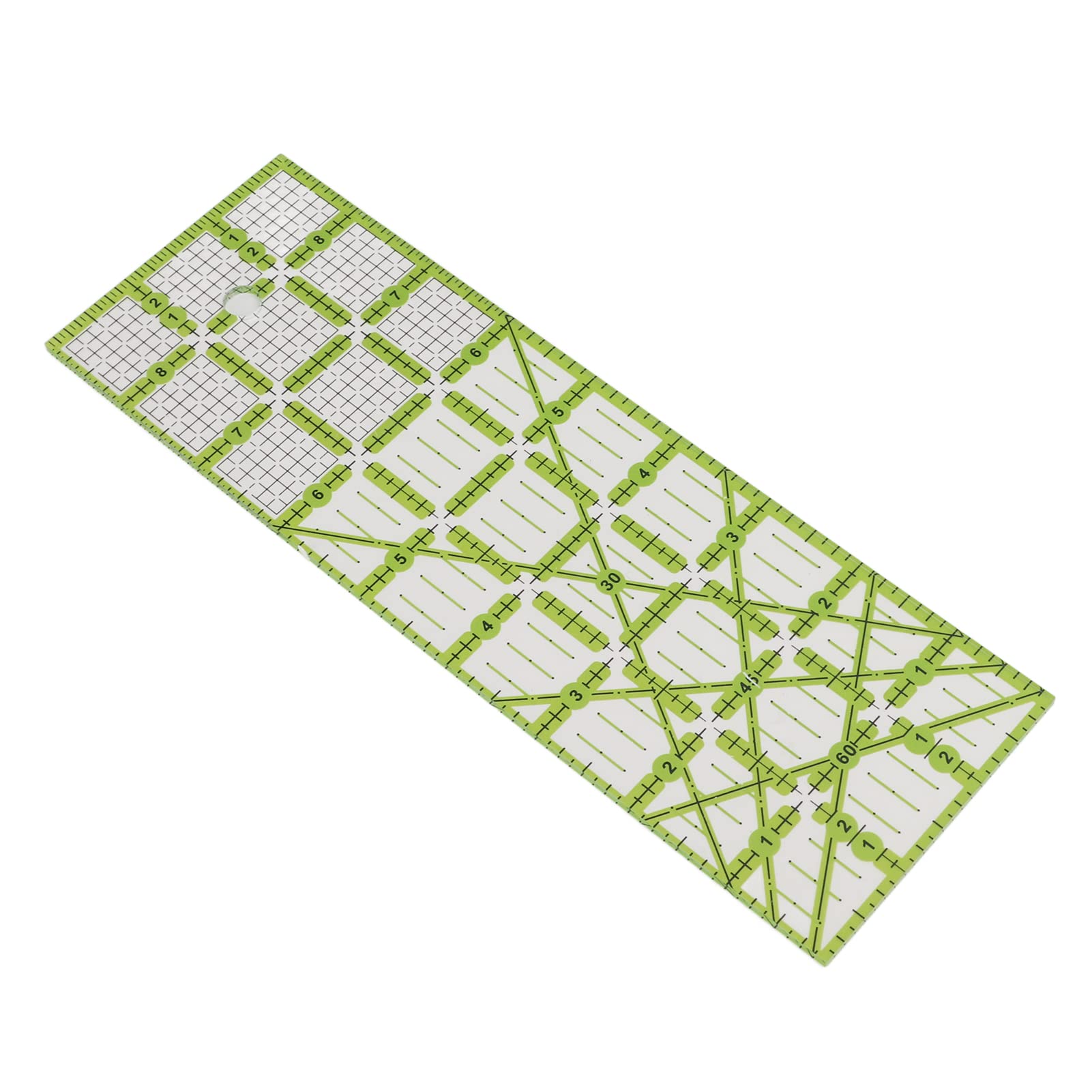 Precision Quilting Patchwork Ruler - Transparent Laser-Cut Acrylic Quilting Square Ruler for Quilters, Embroidery & Sewing Projects | Perfect for DIY Quilt Designs, Machine Embroidery & Patchwork Crafts
