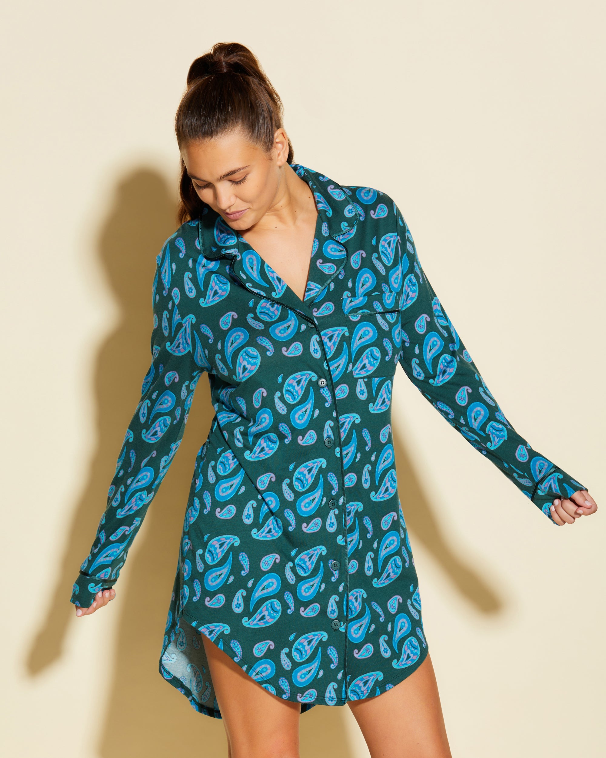 Printed Nightgown for Women - Soft & Comfortable Sleepwear - Perfect for Relaxing at Home or Gift Giving