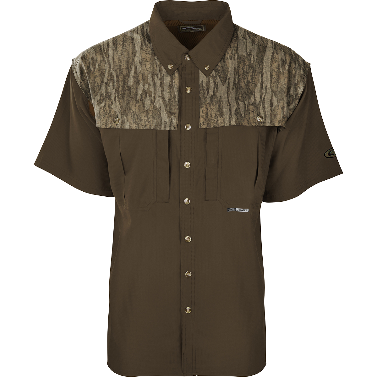 EST Camo Flyweight Wingshooter's Short Sleeve Shirt - Lightweight Hunting Shirt for Men - Breathable Camouflage Top for Outdoor, Shooting & Adventure Activities