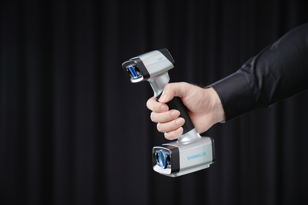 Einscan HX2 3D Scanner - Hybrid Blue Laser & LED Light for Professional 3D Modeling, Reverse Engineering, and Product Design
