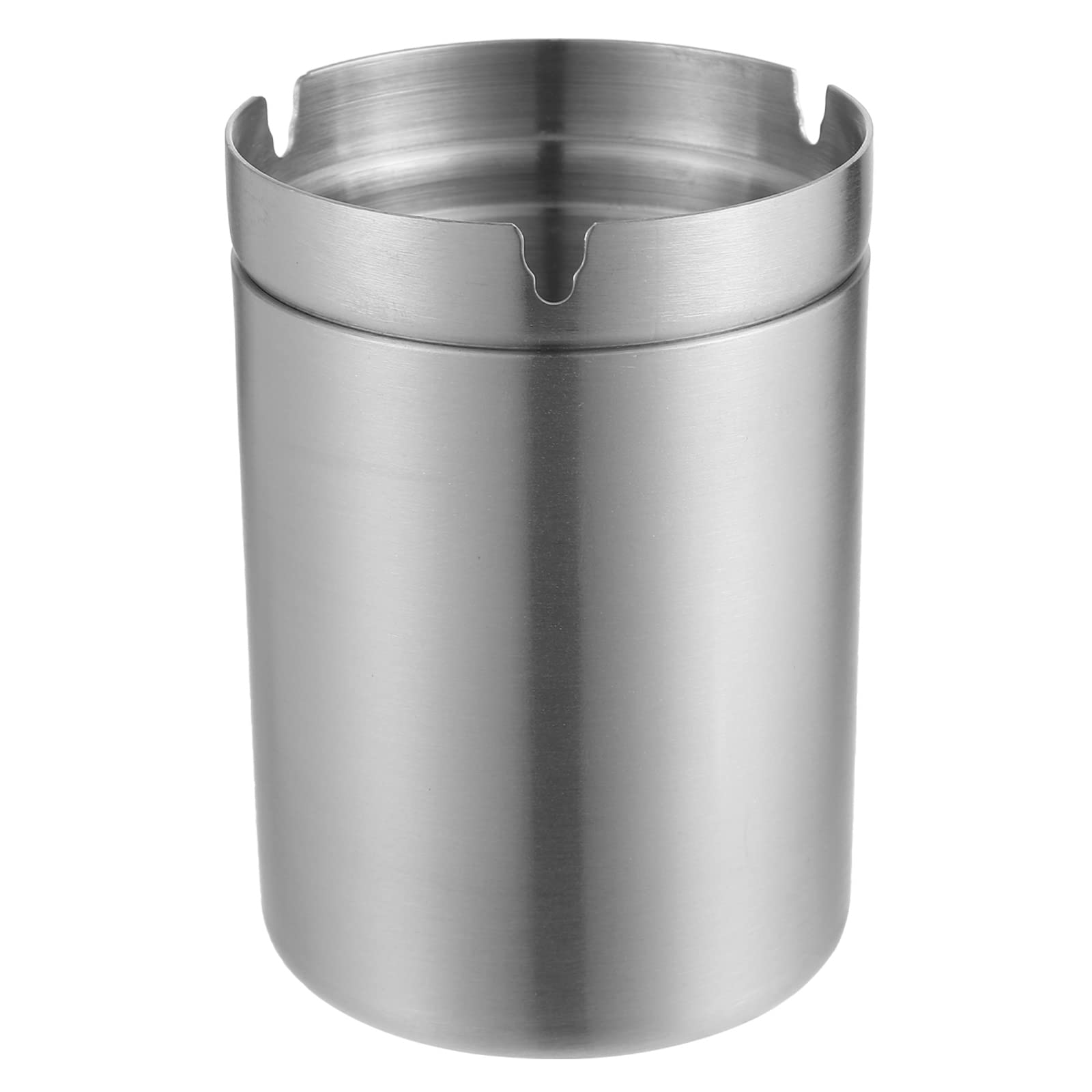 LUOZZY Steel Household Cigarette Ashtray - Ash-Resistant Tabletop Ashtray with Funnel Design for Dorm Rooms, Offices & Outdoor Use | Durable & Stylish Smoking Accessory