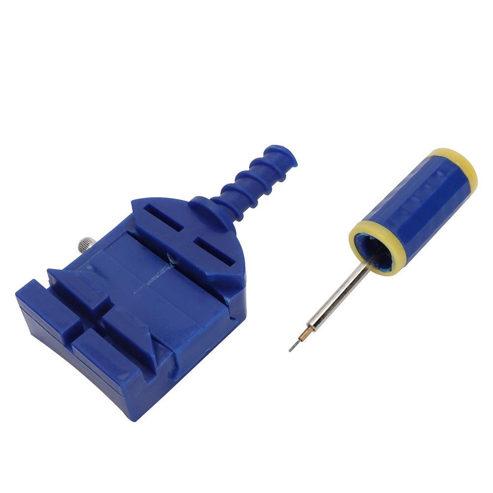 Qkiss Professional Watch Strap Link Pin Remover Tool - Adjustable Watch Band Changer for Easy Link Removal & Sizing - Perfect for Watch Repair, Maintenance & DIY Watch Adjustments at Home or Jewelry Shop