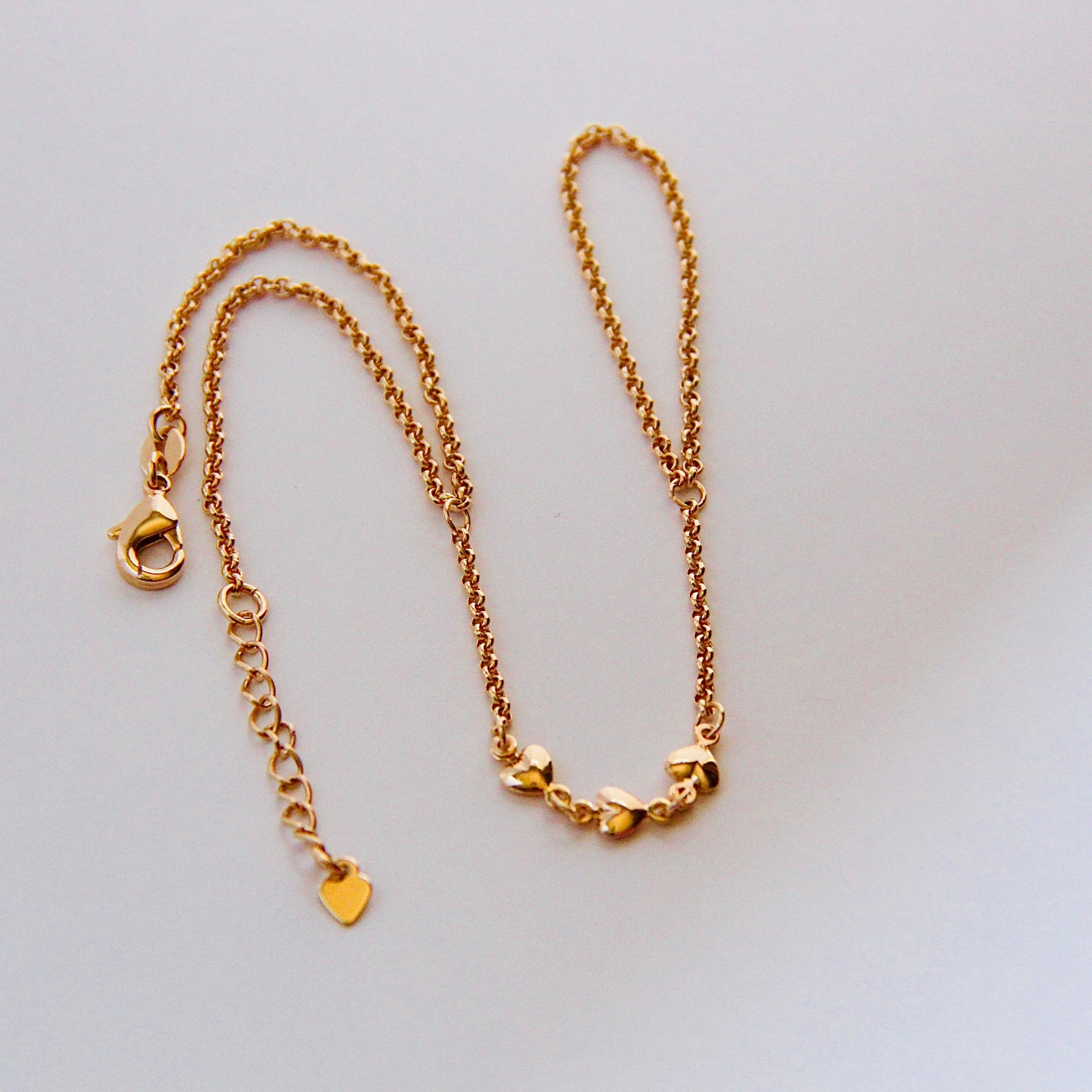 Heart Hand Chain Necklace - Dainty Gold Layered Jewelry for Women - Perfect for Valentine's Day, Anniversary & Everyday Wear
