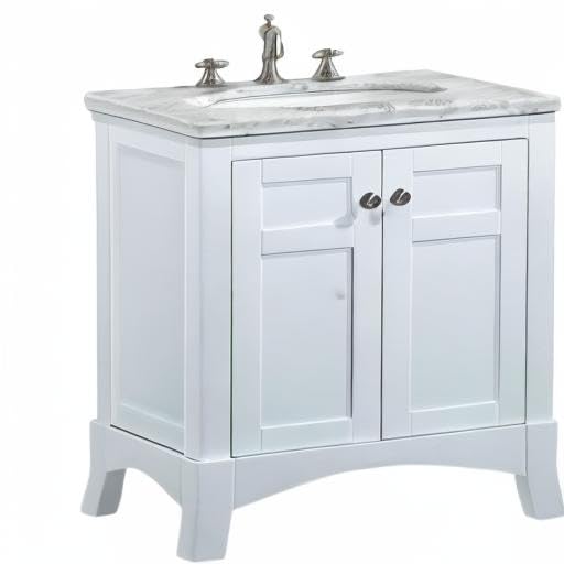 Eviva 30 Inch White Bathroom Vanity - Solid Wood Bathroom Sink Cabinet with Mirror, Modern Bathroom Vanity Set for Small Spaces | Perfect for Master Bath, Guest Bath & Apartment Renovation