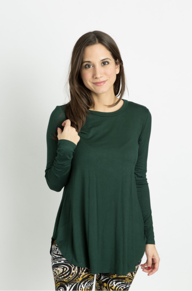 Women's Long Sleeve Tops - Soft Comfortable Stretch Basic Shirts for Casual Wear & Layering | Perfect for Work, Date Night & Everyday Outfits