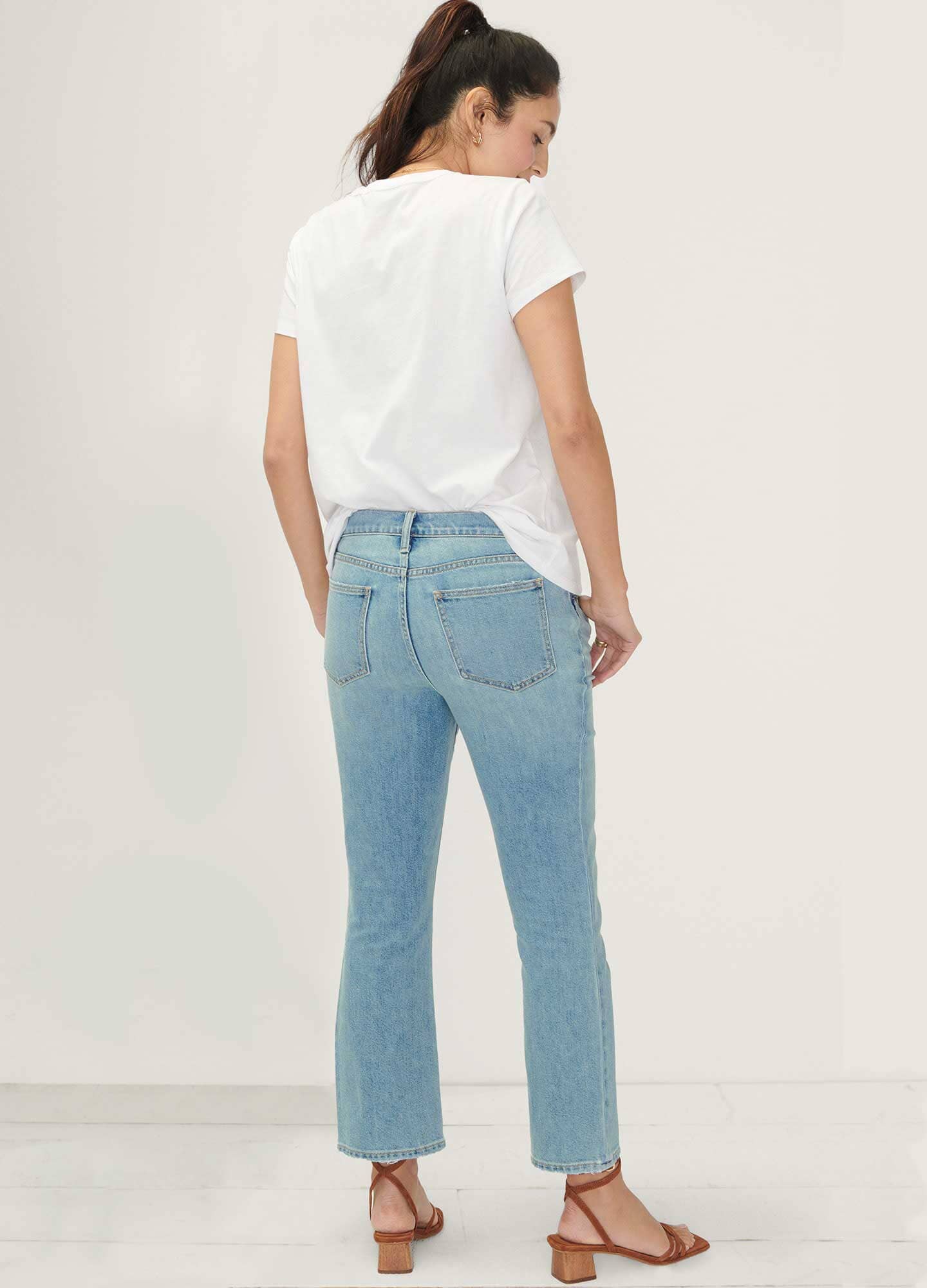 Best Maternity Jeans for Pregnant Women - High Waisted Stretch Denim Pants - Comfortable Pregnancy Clothes for Everyday Wear & Work