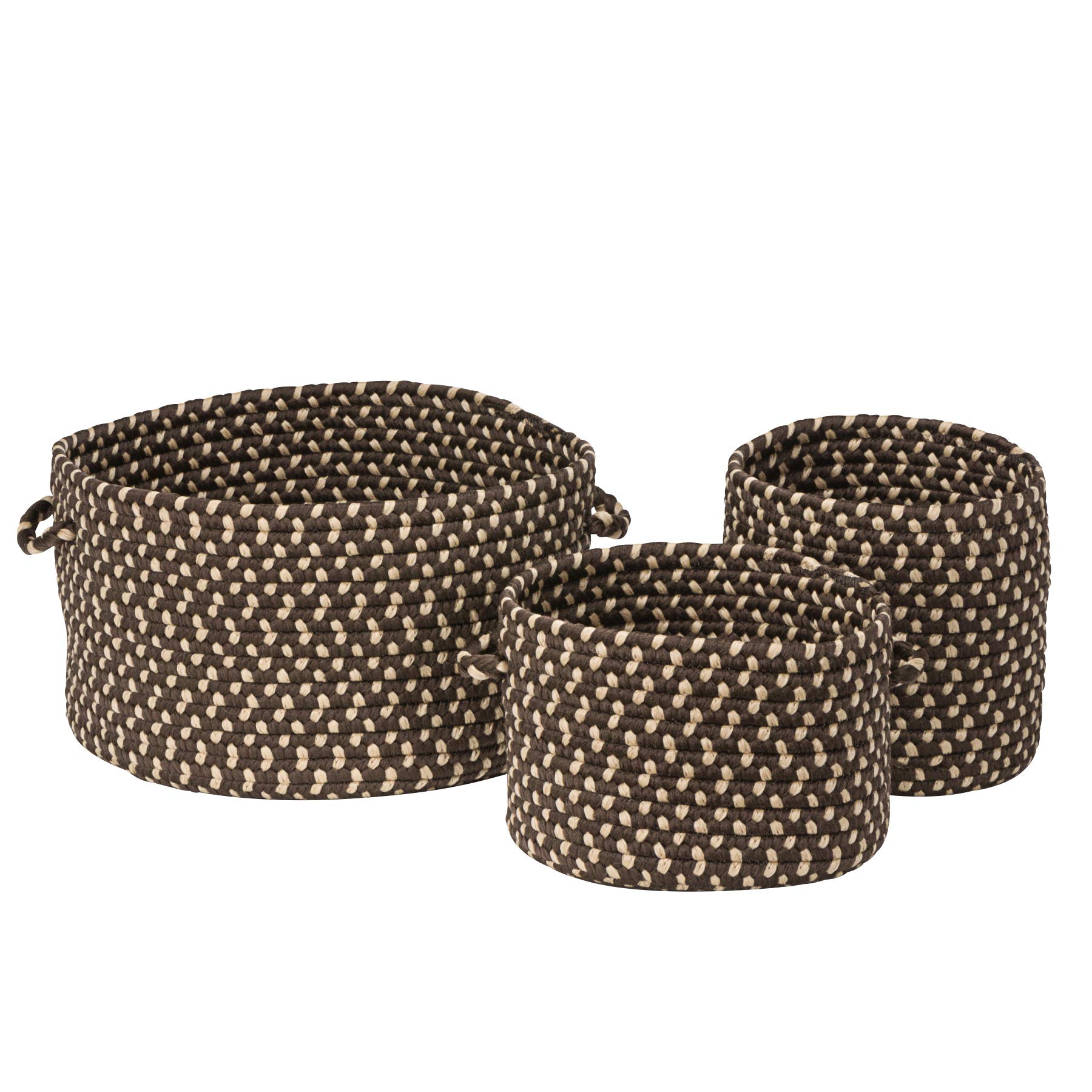 Colonial Mills Early Years Braided Toy Storage Basket Set - 3-Piece (10