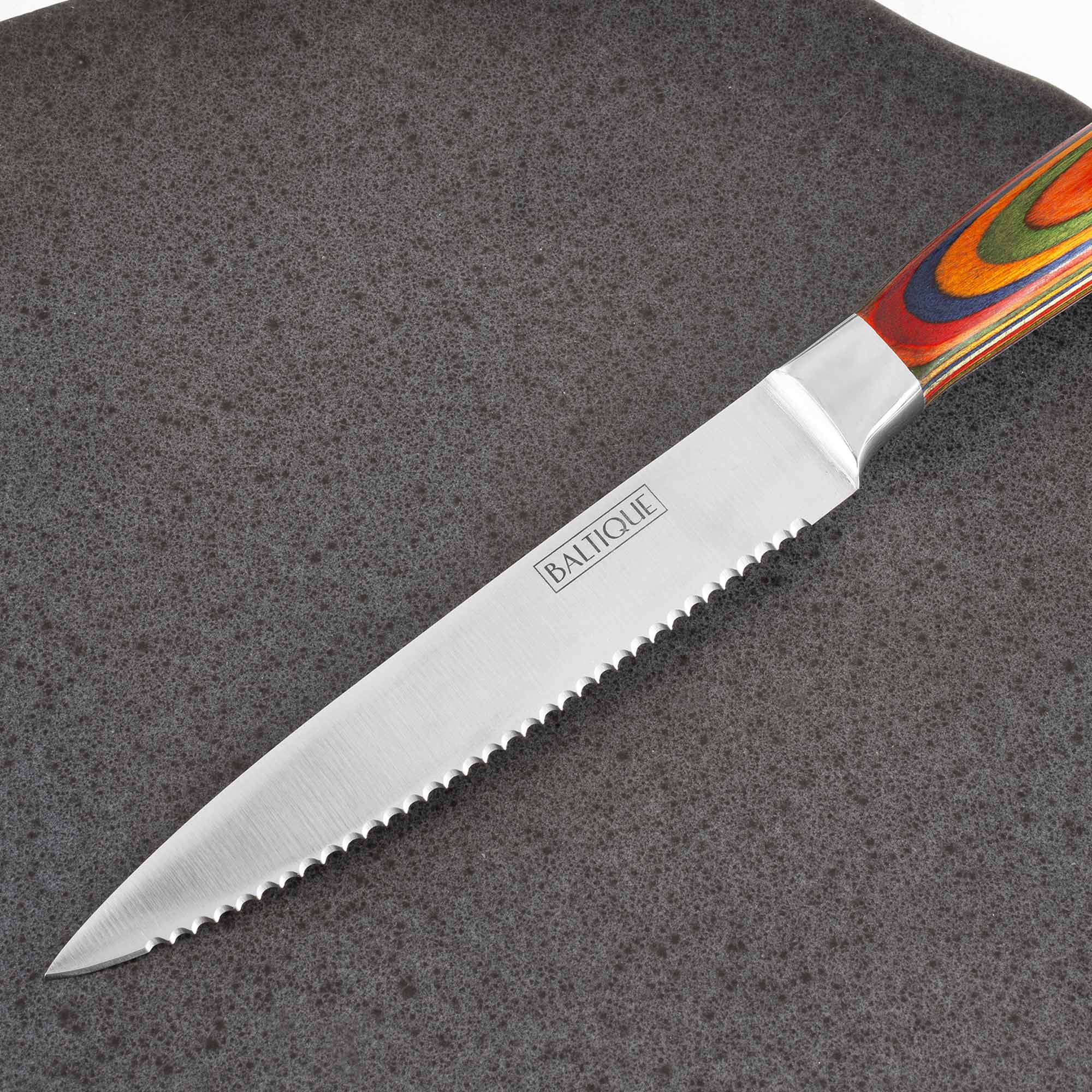 Baltique® Marrakesh Collection 6-Piece Steak Knife Set - Premium Stainless Steel Steak Knives for Fine Dining & Meat Cutting - Perfect for Restaurants, Dinner Parties & Home Kitchens